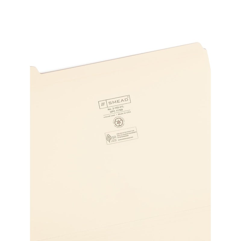Smead Indexed File Folders, 1/5-Cut Tab, Assorted Positions, Indexed, Letter Size, Manila (1-31) - Image 3